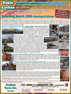 Fashion Farm Personal Property Auction in Ligonier, Indiana